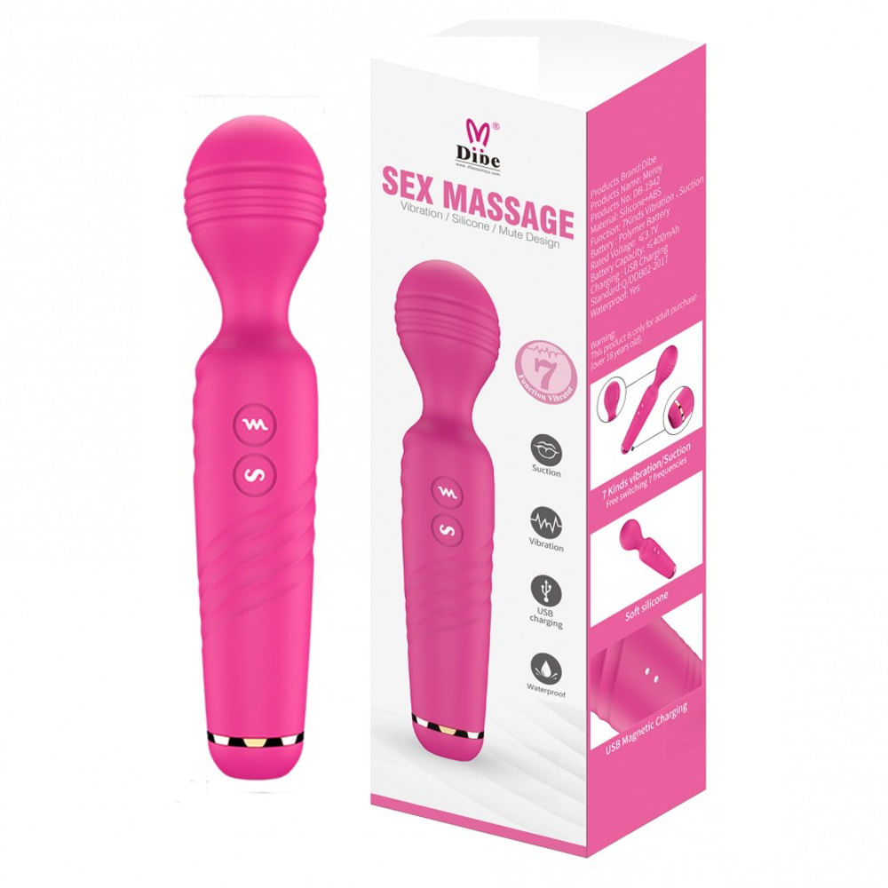 Dibe Sex Massage Merroy Vibrador Estimulador 7 Modos de Vibração e Pulsação Sexy Import