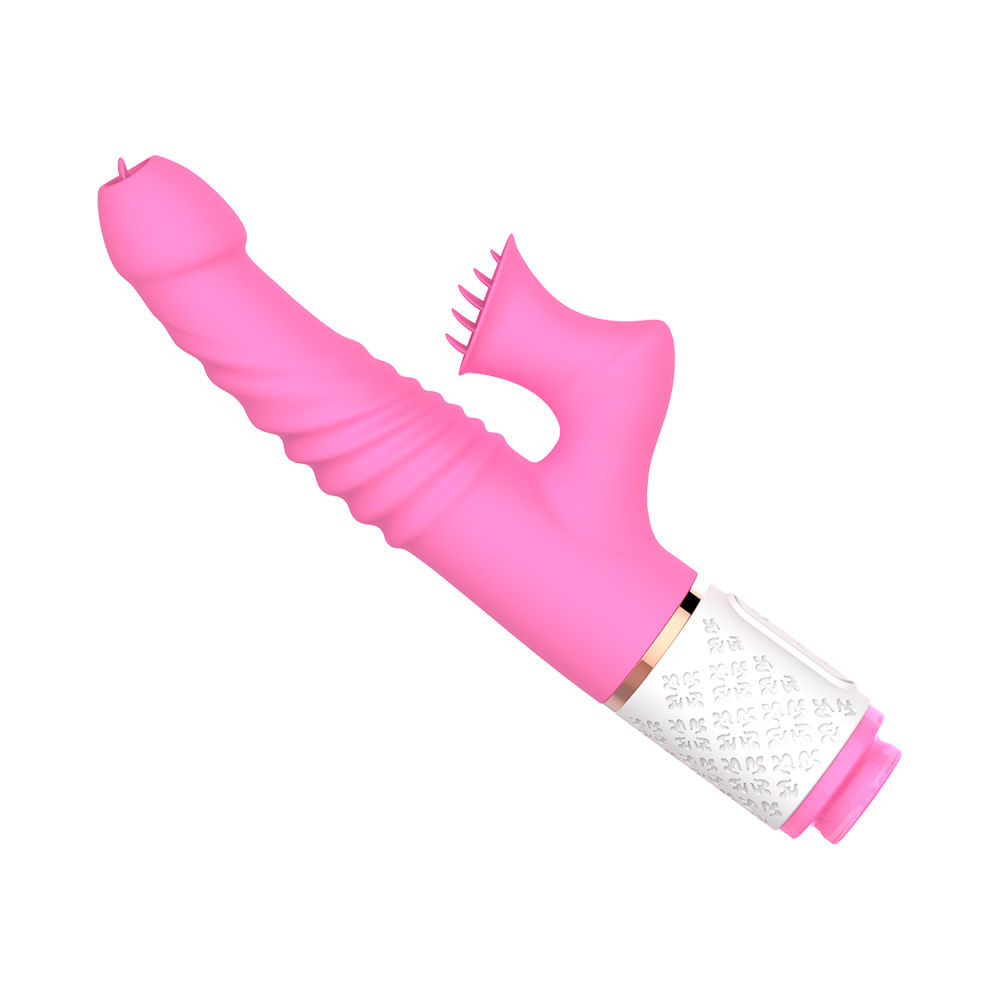 Dibe Super Vibrators Vibrador com 7 Modos de Vibração e Estimulador Clitoriano 23,8 cm Vip Mix