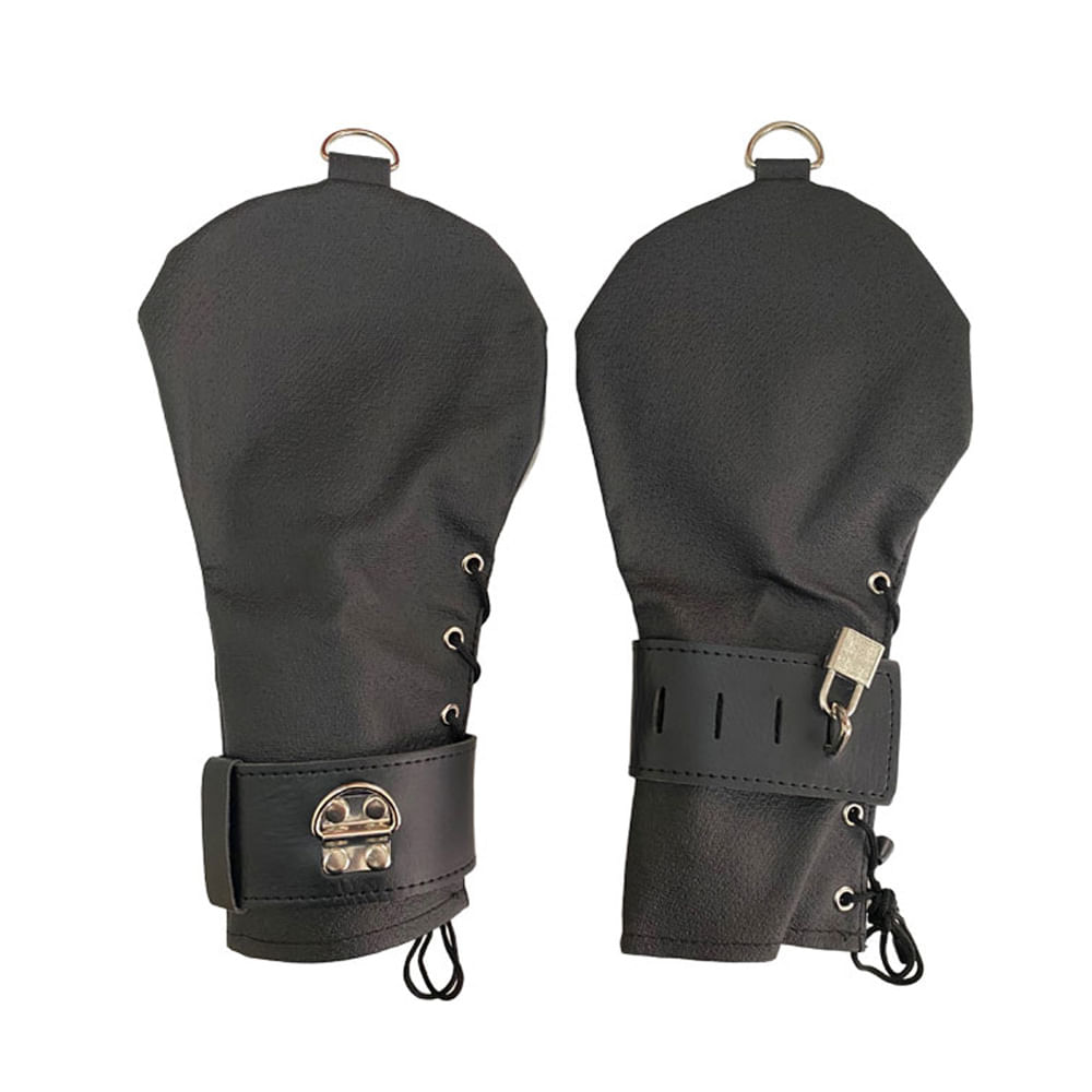 Par de Luvas Restritoras com Fivelas 3R Import Par de Luvas Restritoras com Fivelas 3R Import