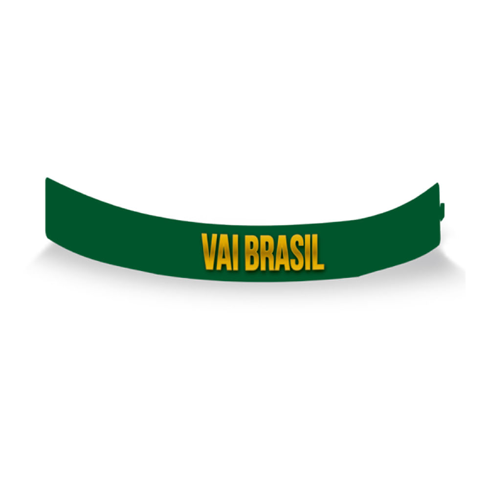 Kit Bandana Vai Brasil com 8 unidades 61,7x5cm Cromus Kit Bandana Vai Brasil com 8 unidades 61,7x5cm Cromus