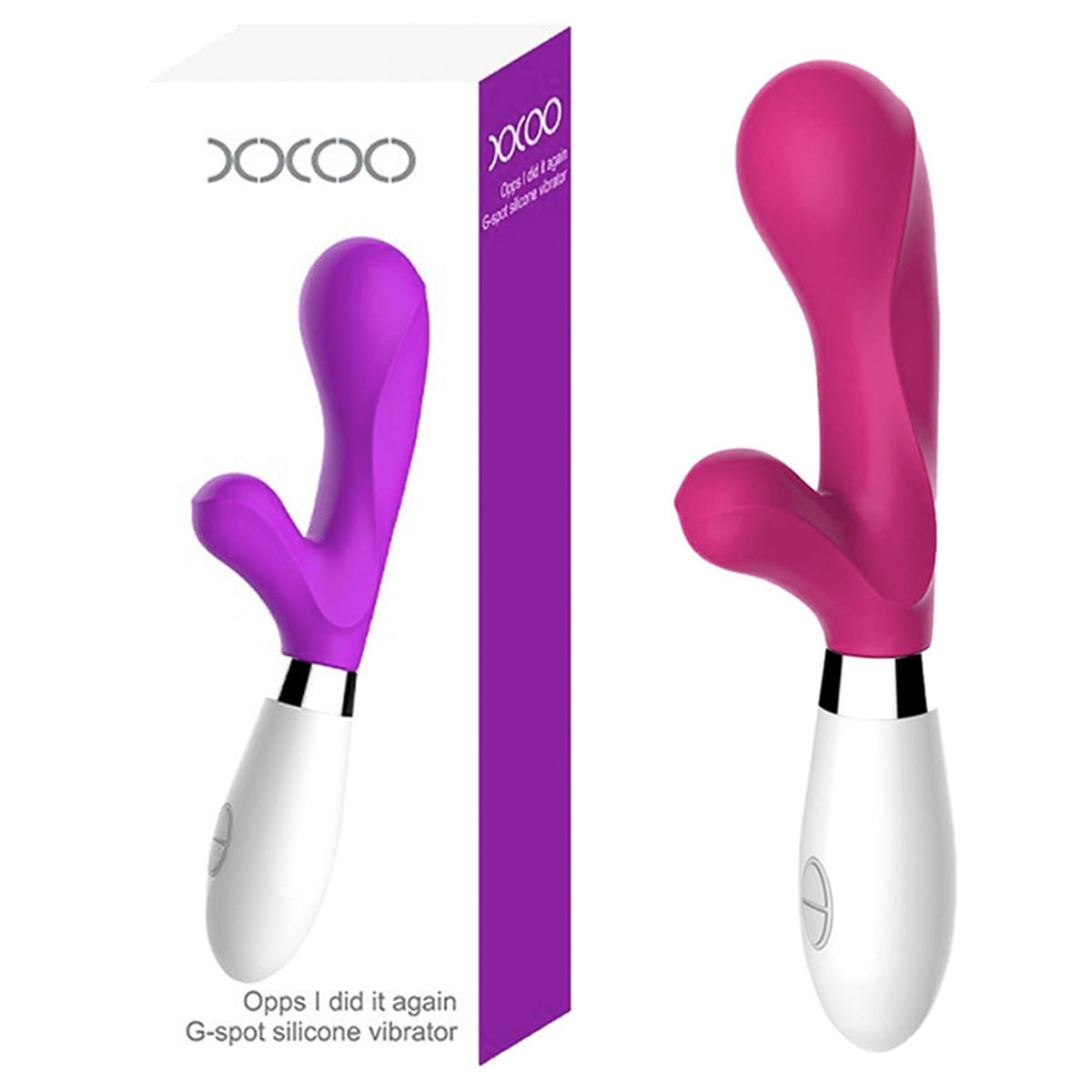 XXOO Vibrador Ponto G com Estimulação Clitoriana com 10 Modos de Vibração Vip Mix