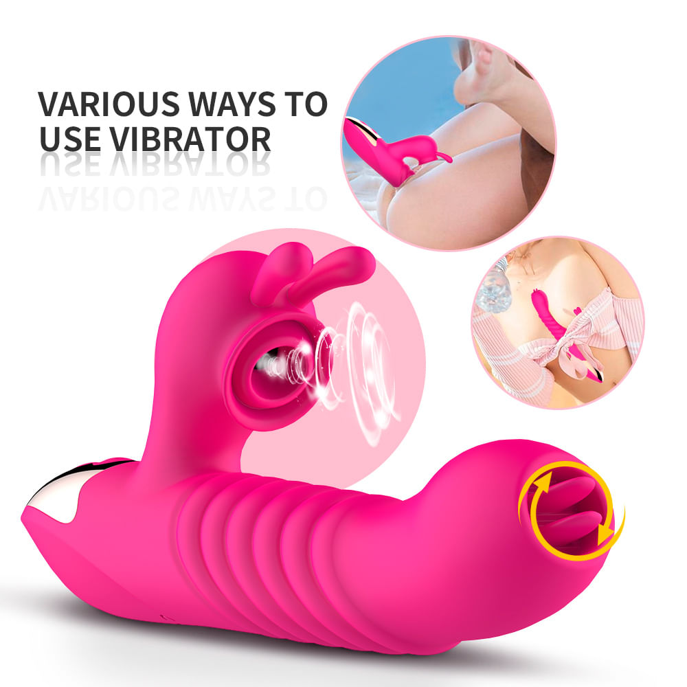 Dibe Super Vibrador Ponto G Vai e Vem com Vibração e Pulsação Linha Orgasm Clitoral Vip Mix
