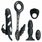 Pretty Love Master Hunter Kit Masculino com Plug Anal e Anel e Capa Peniana Sexy Import