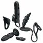 Pretty Love Master Hunter Kit Masculino com Plug Anal e Anel e Capa Peniana Sexy Import