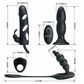 Pretty Love Master Hunter Kit Masculino com Plug Anal e Anel e Capa Peniana Sexy Import