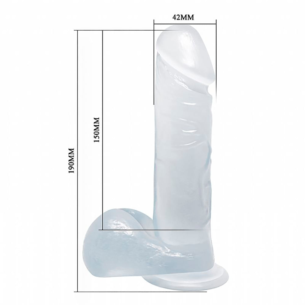 Prótese Realística com Ventosa 19x4 cm Sexy Import