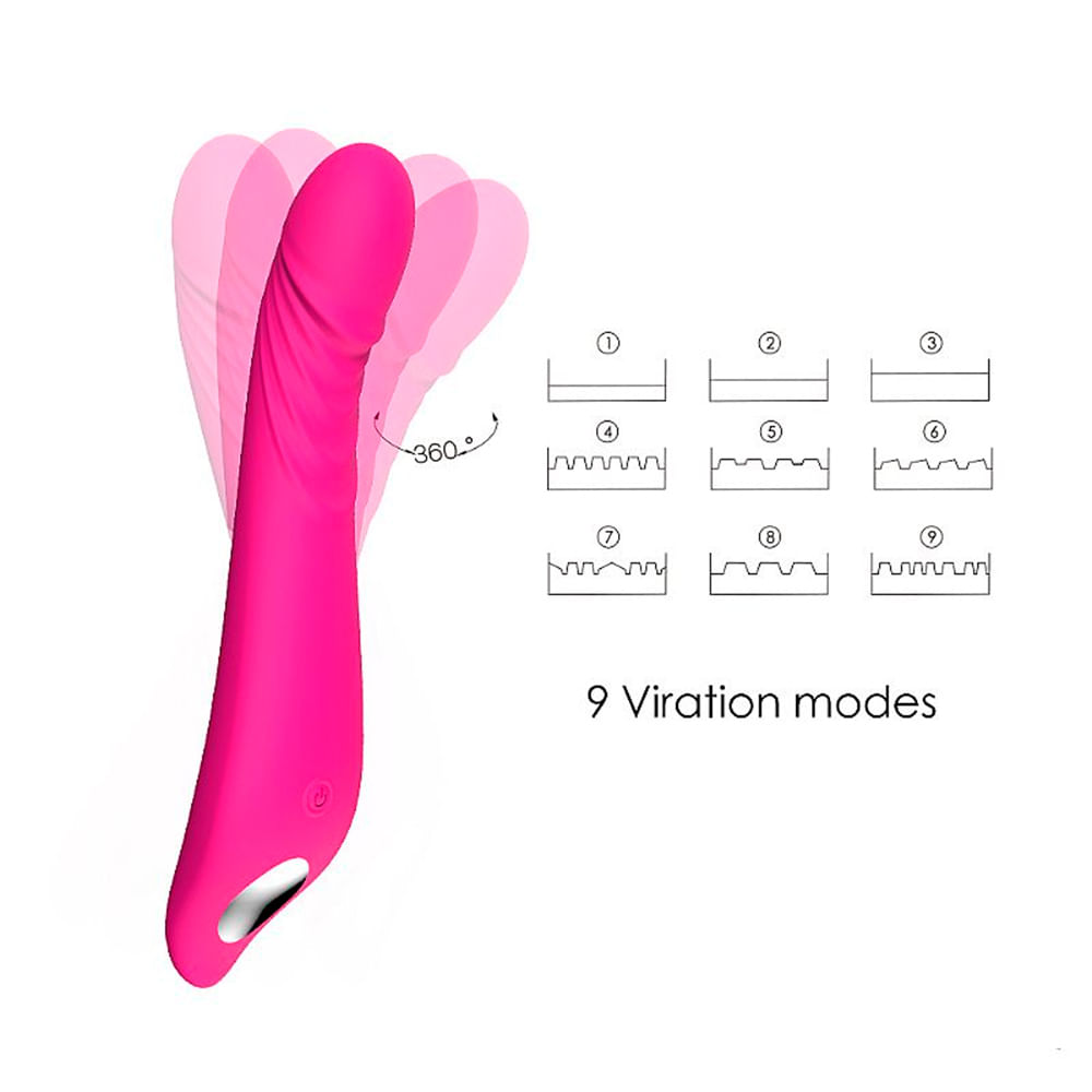 S-Hande Ares Vibrador Ponto G com 9 Modos de Vibração Sexy Import