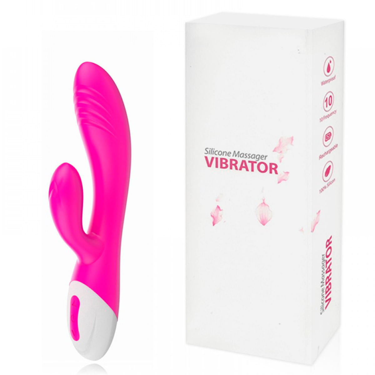 Vibrador com Estimulador Clitoriano e Saliências Massageadoras Vibrator Miss Collection