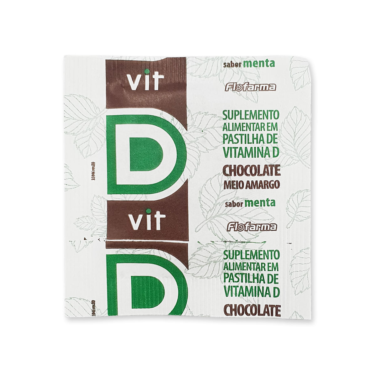 Vit D Pastilha de Chocolate com Vitamina D Suplemento Alimentar 30 unidades Flofarma