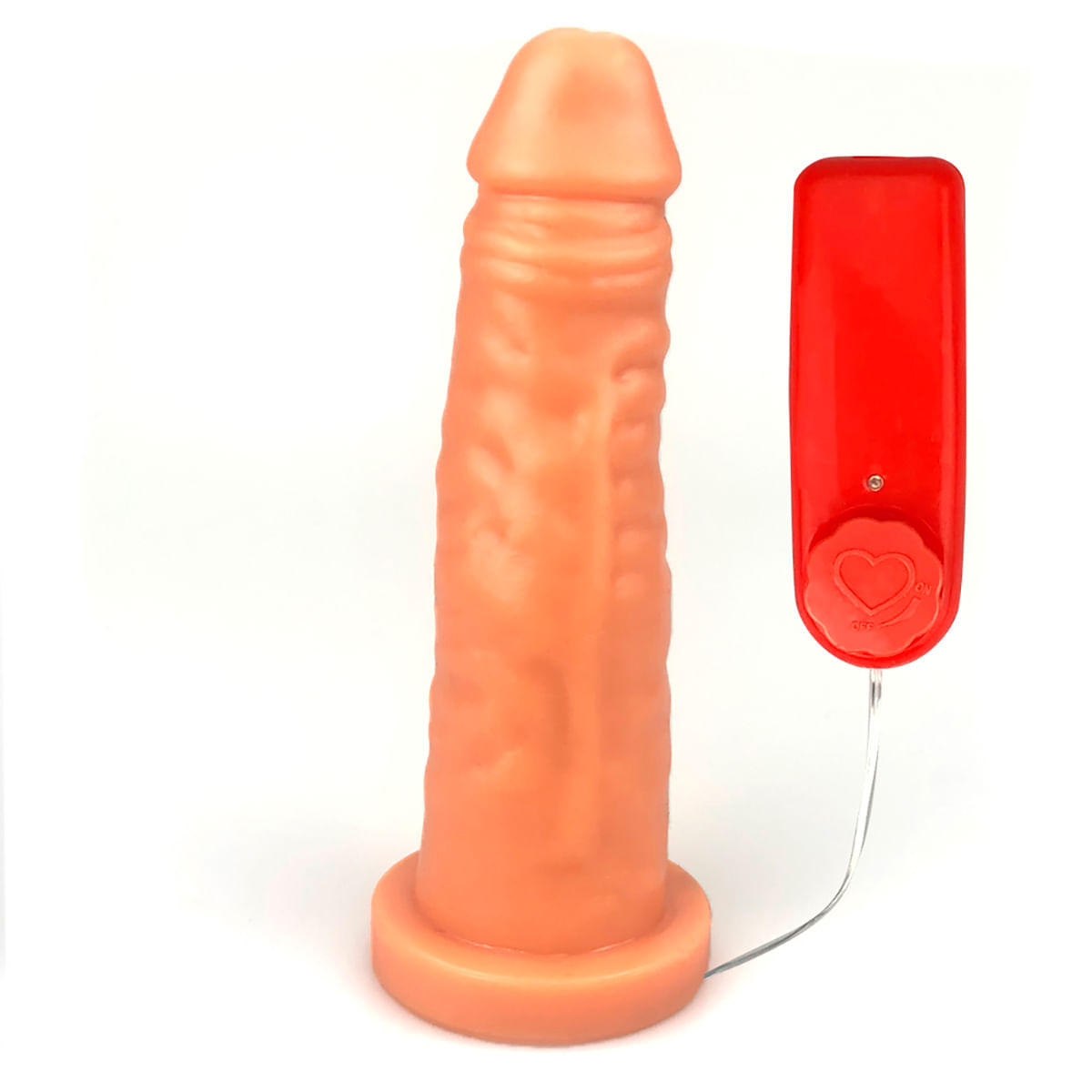 Prótese Peniana com Ventosa e Vibro 16 x 5 cm Desire Prótese Peniana com Ventosa e Vibro 16 x 5 cm Desire