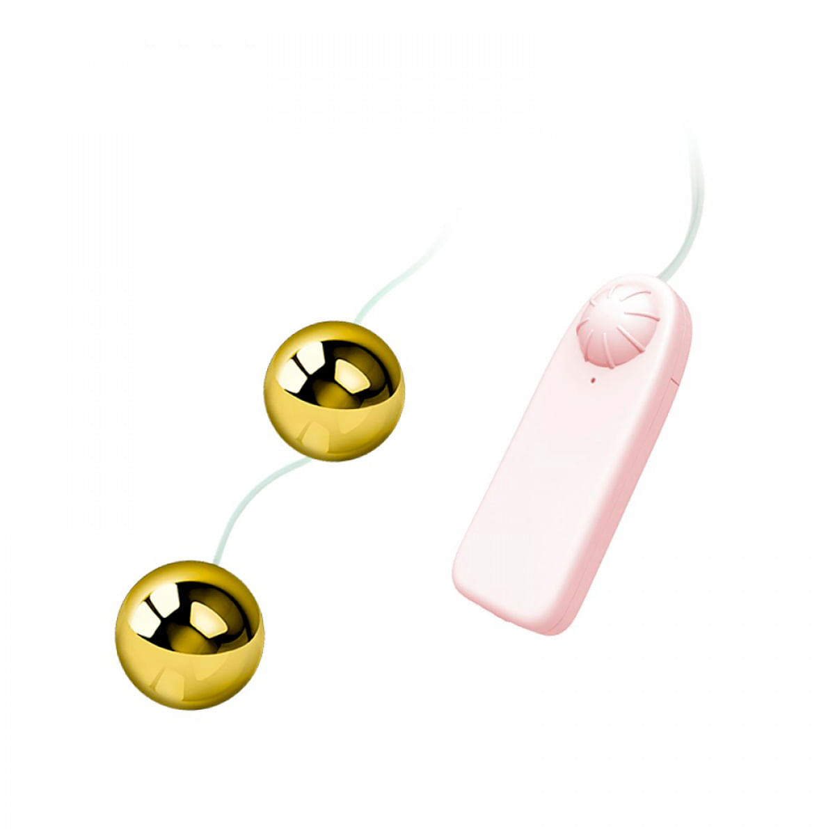 Golden Ball Bolinha de Pompoarismo Dupla com Vibro Vip Mix Golden Ball Bolinha de Pompoarismo Dupla com Vibro Vip Mix