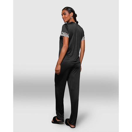 Pijama Flávia com Detalhes em Renda Coleção Pérolas Dy Girl