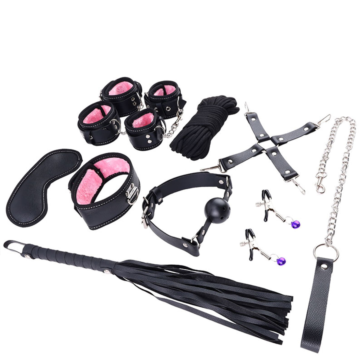 Kit Bondage com 10 Peças 3R Import