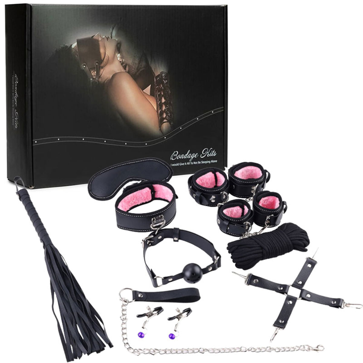 Kit Bondage com 10 Peças 3R Import