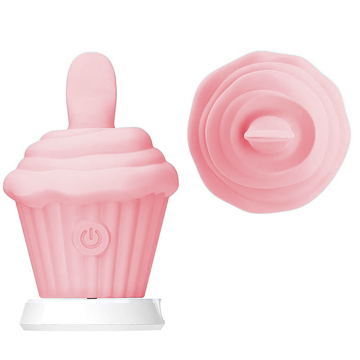 Vibrador de Clitóris com Língua em Formato de Cupcake com 10 Modos de Estimulação Sexy Import