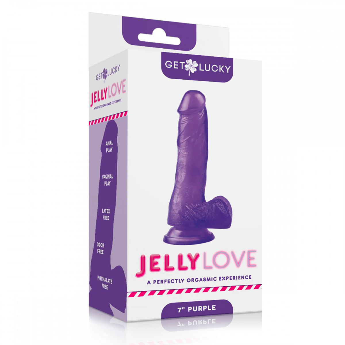 Jelly Love Prótese Realística com Glande e Ventosa 17,7x3,6cm Vip Mix
