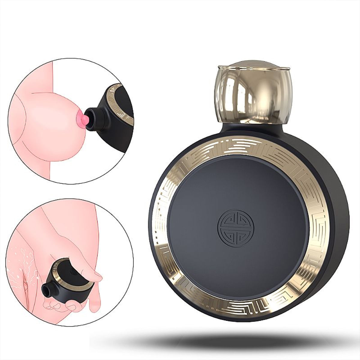 S-Hande Forbidden Zone Vibrador de Clitóris Formato de Perfume com 9 Modos de Pulsação Sexy Import