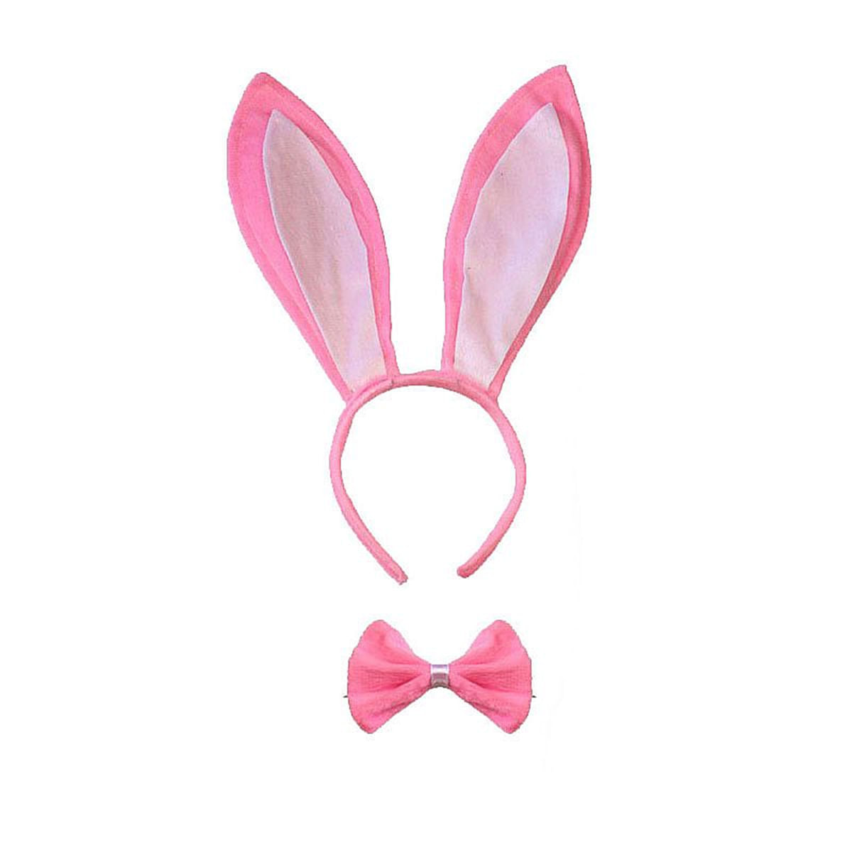 Kit Plug Anal Pompom, Tiara de Orelha, Grampos para Mamilos e Laço Sexy Import