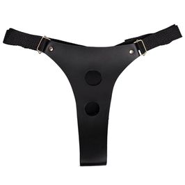 Cinto Duplo em Courvin com Regulagem 3cm Dominatrixxx