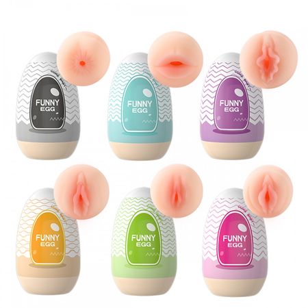 Funny Egg Masturbador Masculino Formato de Ânus em Cyberskin Vip Mix