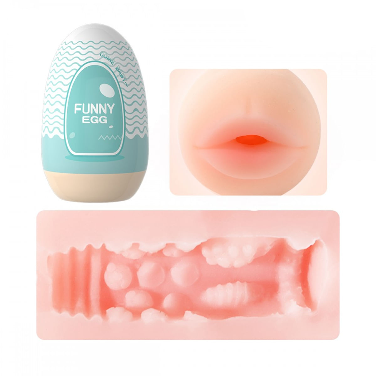 Funny Egg Masturbador Masculino Formato Boca em Cyberskin Vip Mix Funny Egg Masturbador Masculino Formato Boca em Cyberskin Vip Mix