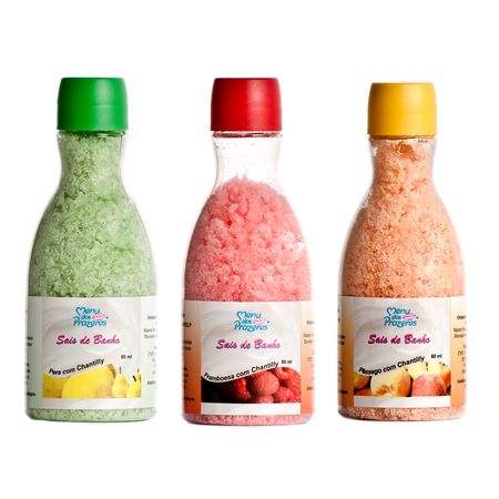 Sais de Banho Aromático Linha Banho 80ml Menu dos Prazeres