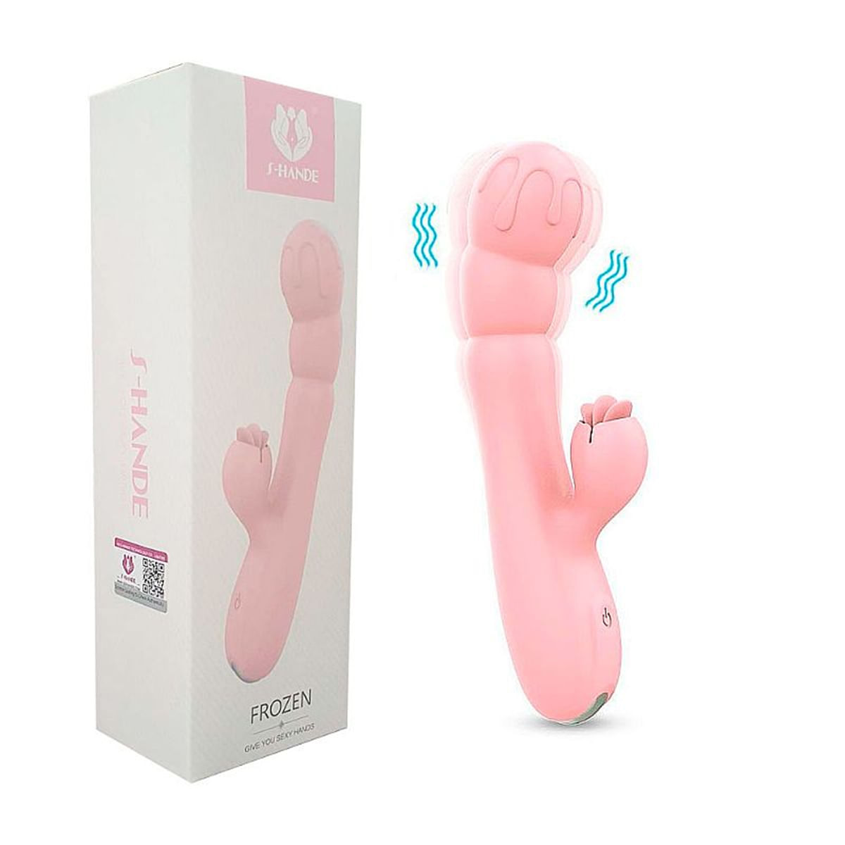 S-Hande Frozen Vibrador de Ponto G e Clitóris com 9 Modos de Vibração Sexy Import