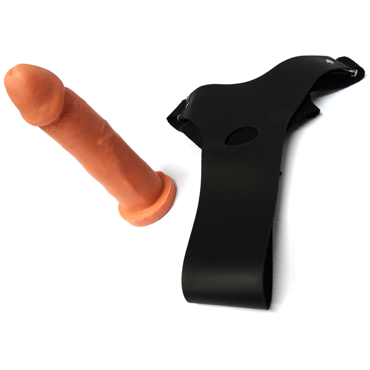 Cinta Peniana com Suporte de Coxa em Polivinilico com Prótese de 16 cm Dominatrixxx Cinta Peniana com Suporte de Coxa em Polivinilico com Prótese de 16 cm Dominatrixxx