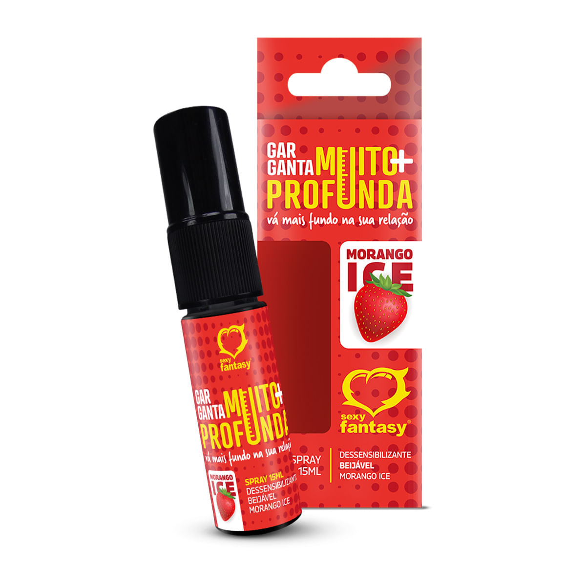 Garganta Muito Mais Profunda Ice Dessensibilizante em Spray Beijável 15ml Sexy Fantasy Garganta Muito Mais Profunda Ice Dessensibilizante em Spray Beijável 15ml Sexy Fantasy