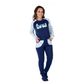 Pijama Sweet Canelado Feminino com Manga Longa e Calça Coleção Inverno Victory