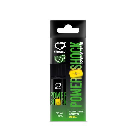 Power Shock 220v de Tesão Spray Beijável Eletrizante 15ml Sexy Fantasy