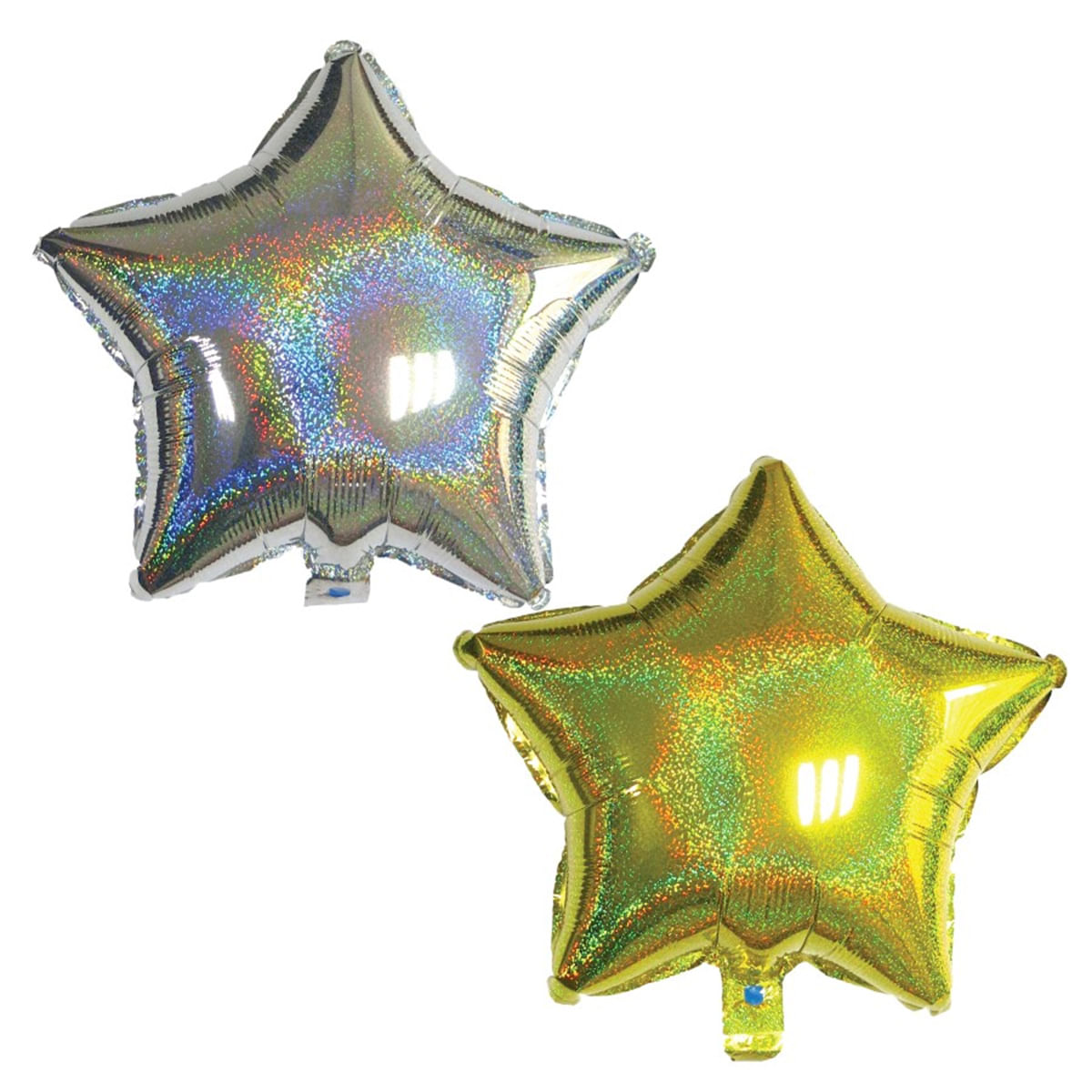 Balão Metalizado em Formato de Estrela 20 cm com 2 Unidades Gala Embalagens