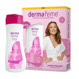 Kit Dermafeme By Larissa Manoela Tutti-Frutti Sabonete Líquido Íntimo com 2 unidades 200ml Cimed