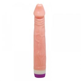 Protese Realistica com Textura e Vibrador Multivelocidade Vip Mix