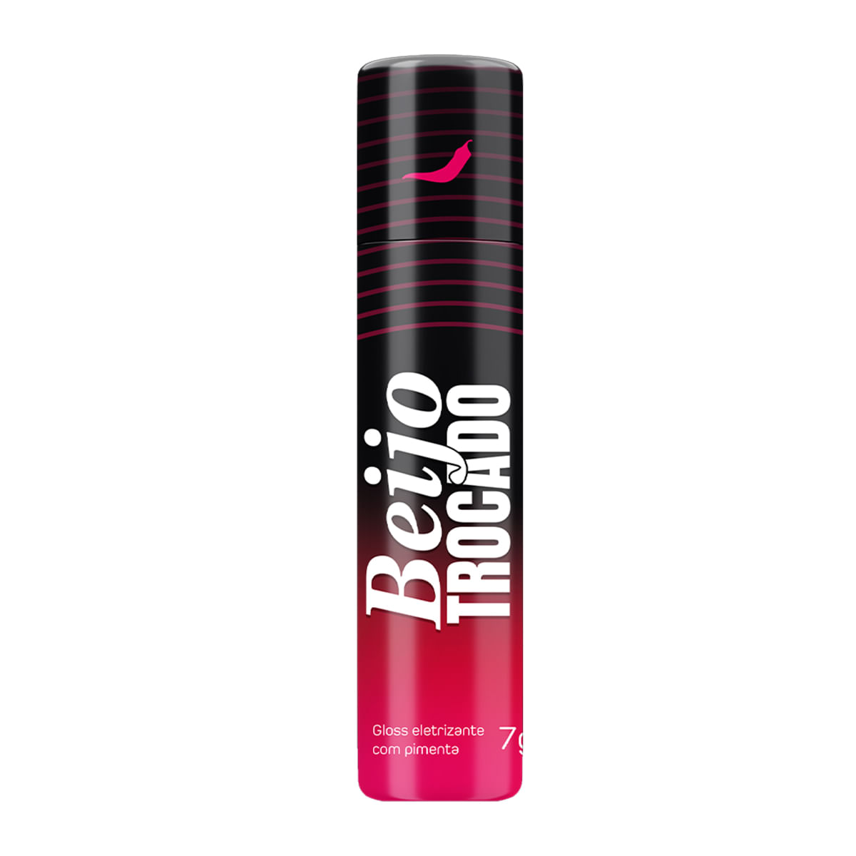 Beijo Trocado Bala Líquida Gloss Eletrizante com Pimenta roll-on 7g Pepper Blend
