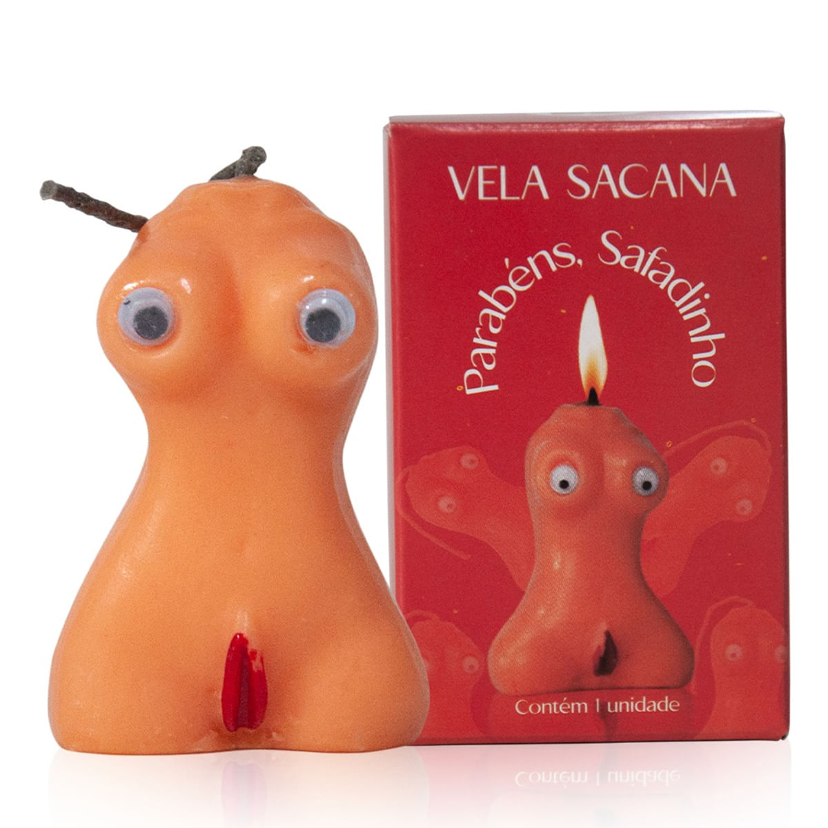 Parabéns Safadinho Mini Vela em Formato de Vagina 6x4cm Linha Vela Sacana Kgel Parabéns Safadinho Mini Vela em Formato de Vagina 6x4cm Linha Vela Sacana Kgel