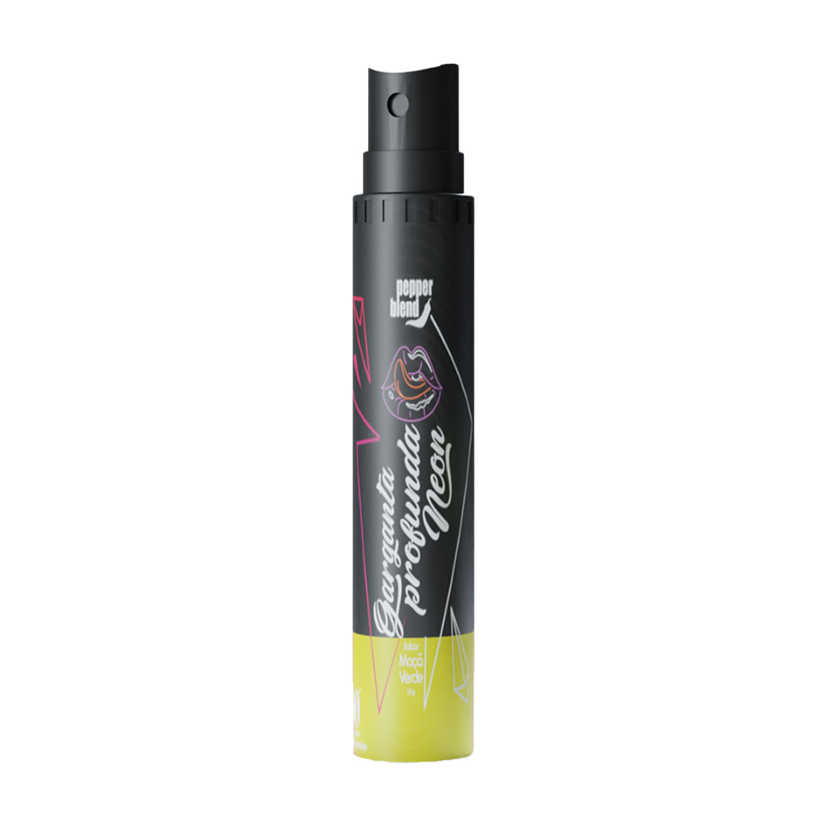 Garganta Profunda Bala Líquida Extra Forte Dessensibilizante em Spray Linha Neon 18ml Pepper Blend