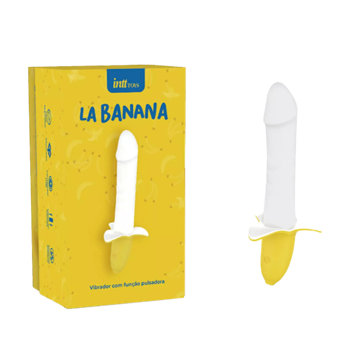 La Banana Vibrador Vai e Vem com 8 Intensidades de Ação Pulsadora Intt