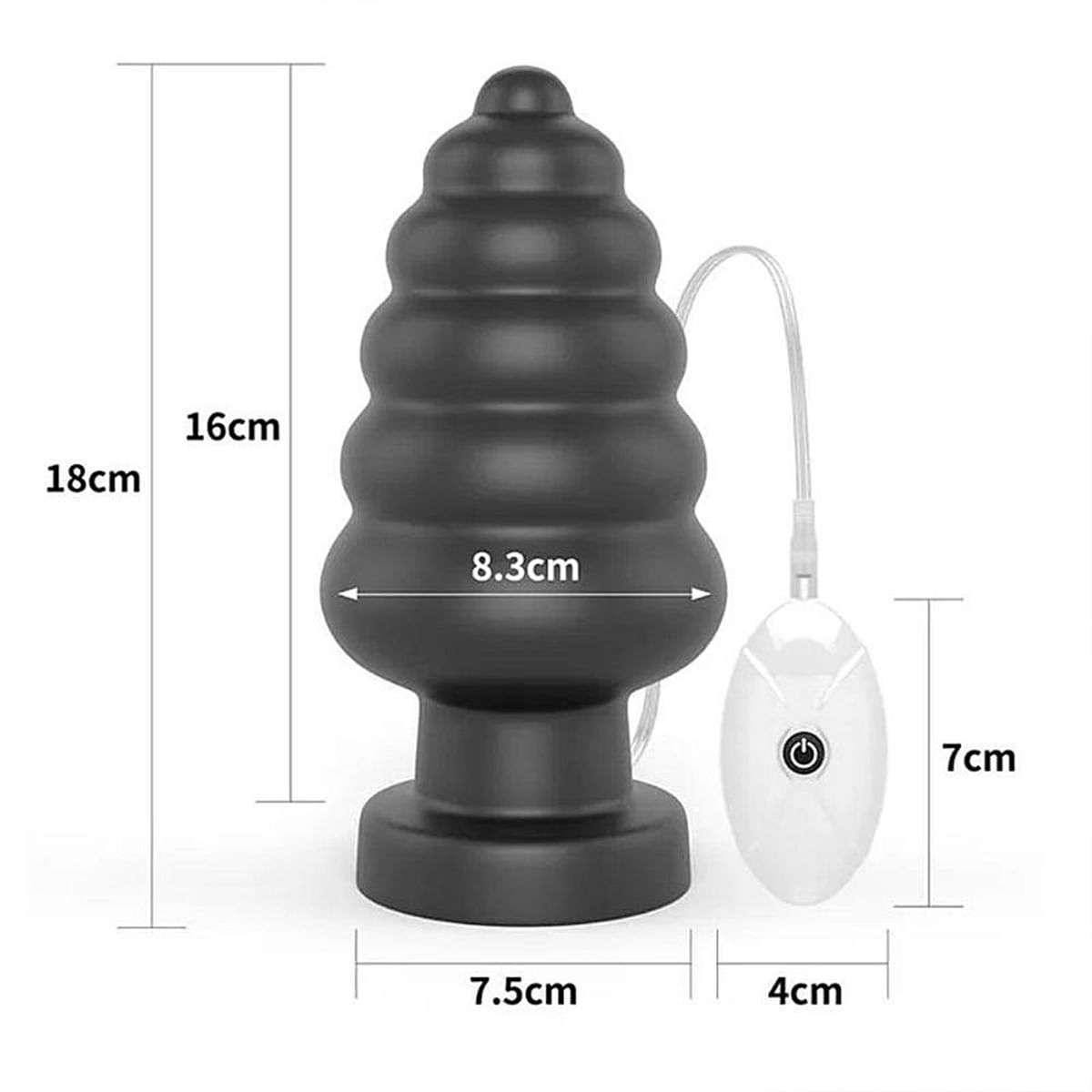 Lovetoy Plug Anal 18x8,3cm com 7 Modos de Vibração e 3 Intensidades Sexy Import