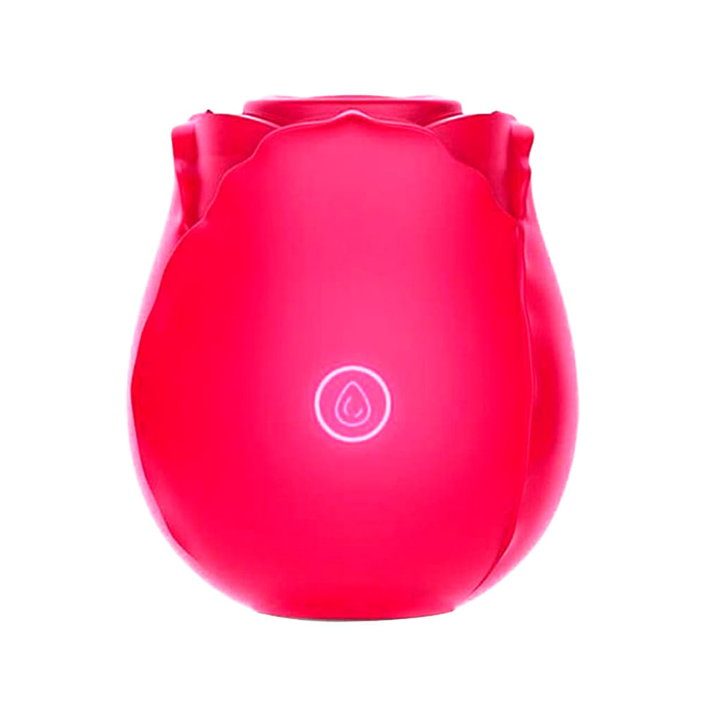 Estimulador de Clitóris em Formato de Rosa com 10 Modos de Pulsação Sexy Import