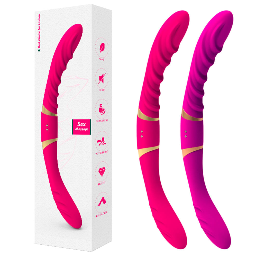 Sex Massage Vibrador Feminino Ponta Dupla com 12 Modos de Vibração Our Moment Import