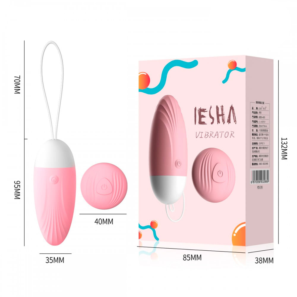 Lilo Iesha Vibrador Bullet com Controle Remoto e 10 Modos Vibração Vip Mix