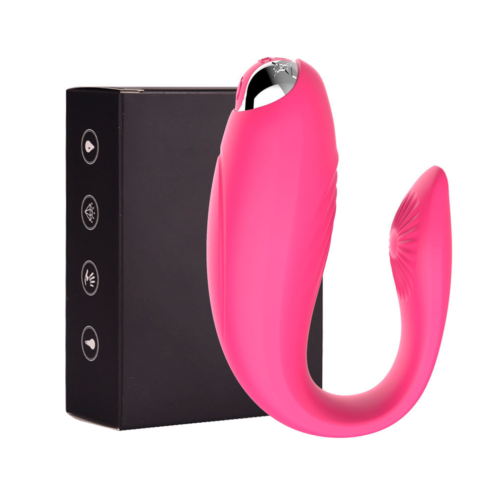 Massageador Para Casal com 10 Modos de Vibração Estimula Clitoris e Ponto G Vip Mix
