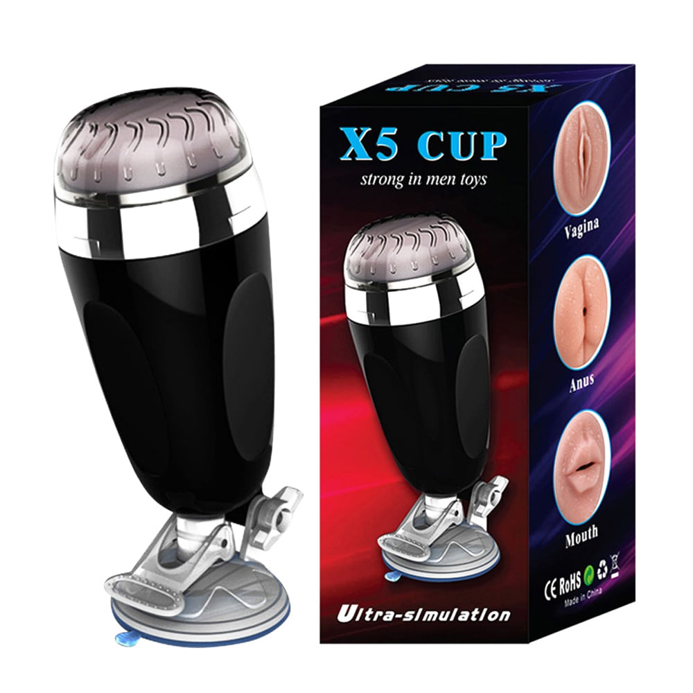 X5 Cup Masturbador Masculino Lanterna com Ventosa Vip Mix
