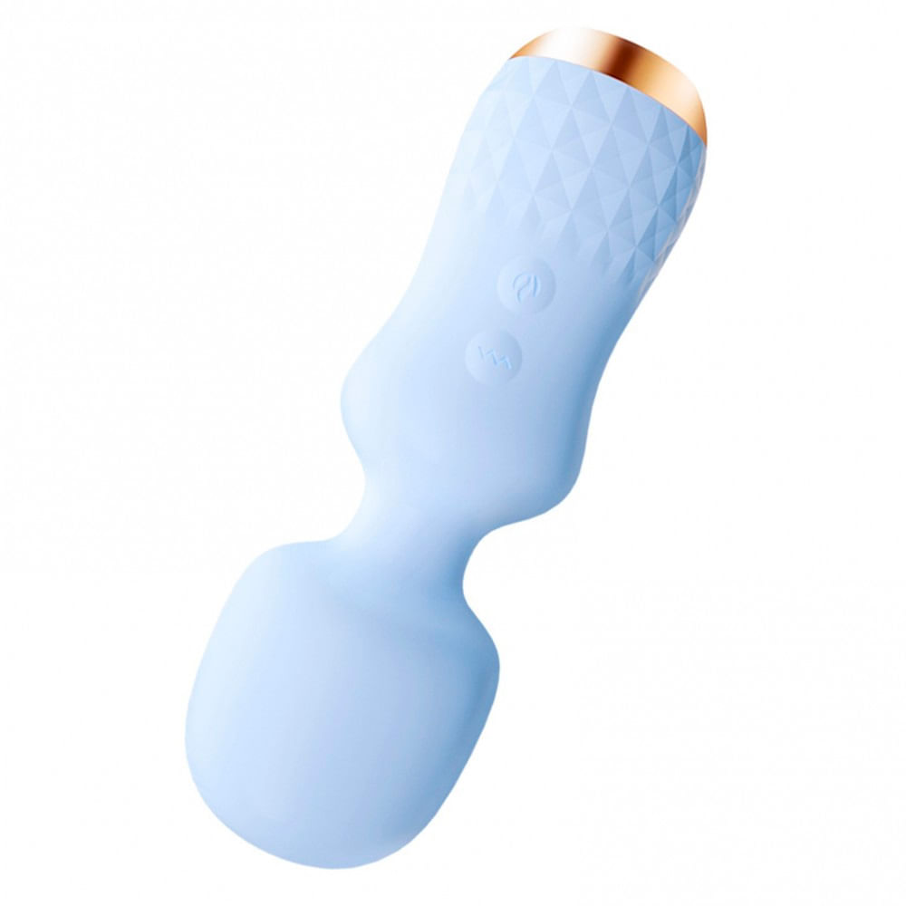 Mini Massageador Varinha com 10 Modos de Vibração e Função Aquecimento Vip Mix
