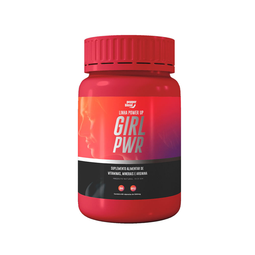 Girl Pwr Suplemento Alimentar de Vitaminas, Minerais e Arginina Linha Power Up Pepper Blend Girl Pwr Suplemento Alimentar de Vitaminas, Minerais e Arginina Linha Power Up Pepper Blend