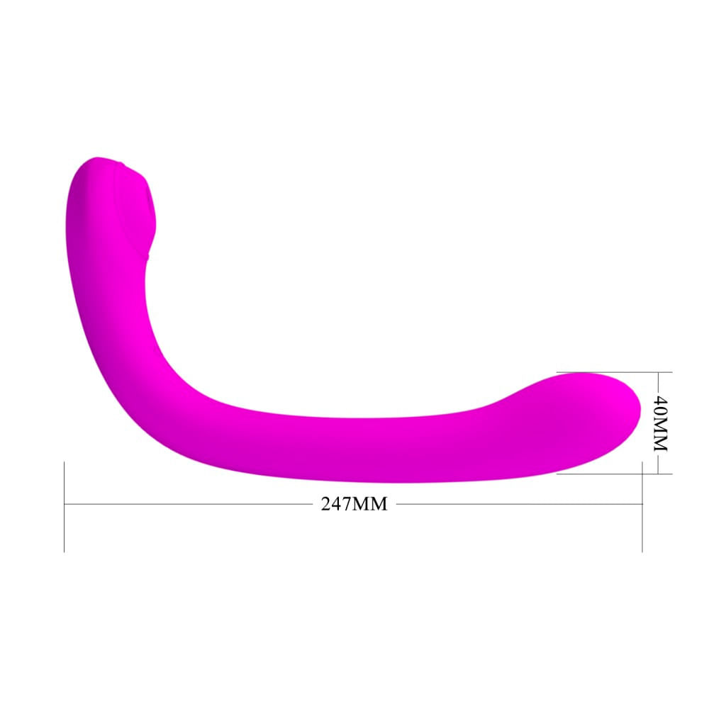 Pretty Love Alex Vibrador Ponta Dupla com 12 Modos de Vibração e 4 de Pulsação Vip Mix