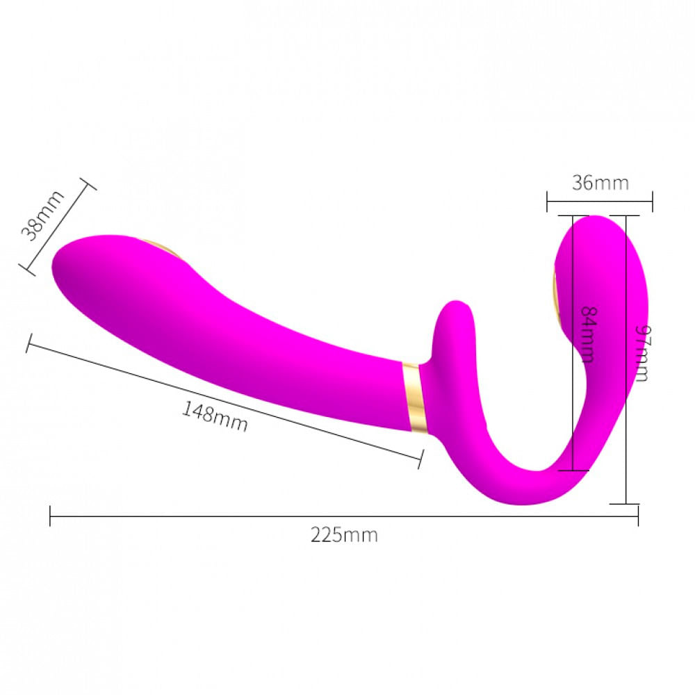 Pretty Love Thunderbird Vibrador de Ponto G e Clitóris com Choque e 12 Funções de Vibração Vip Mix