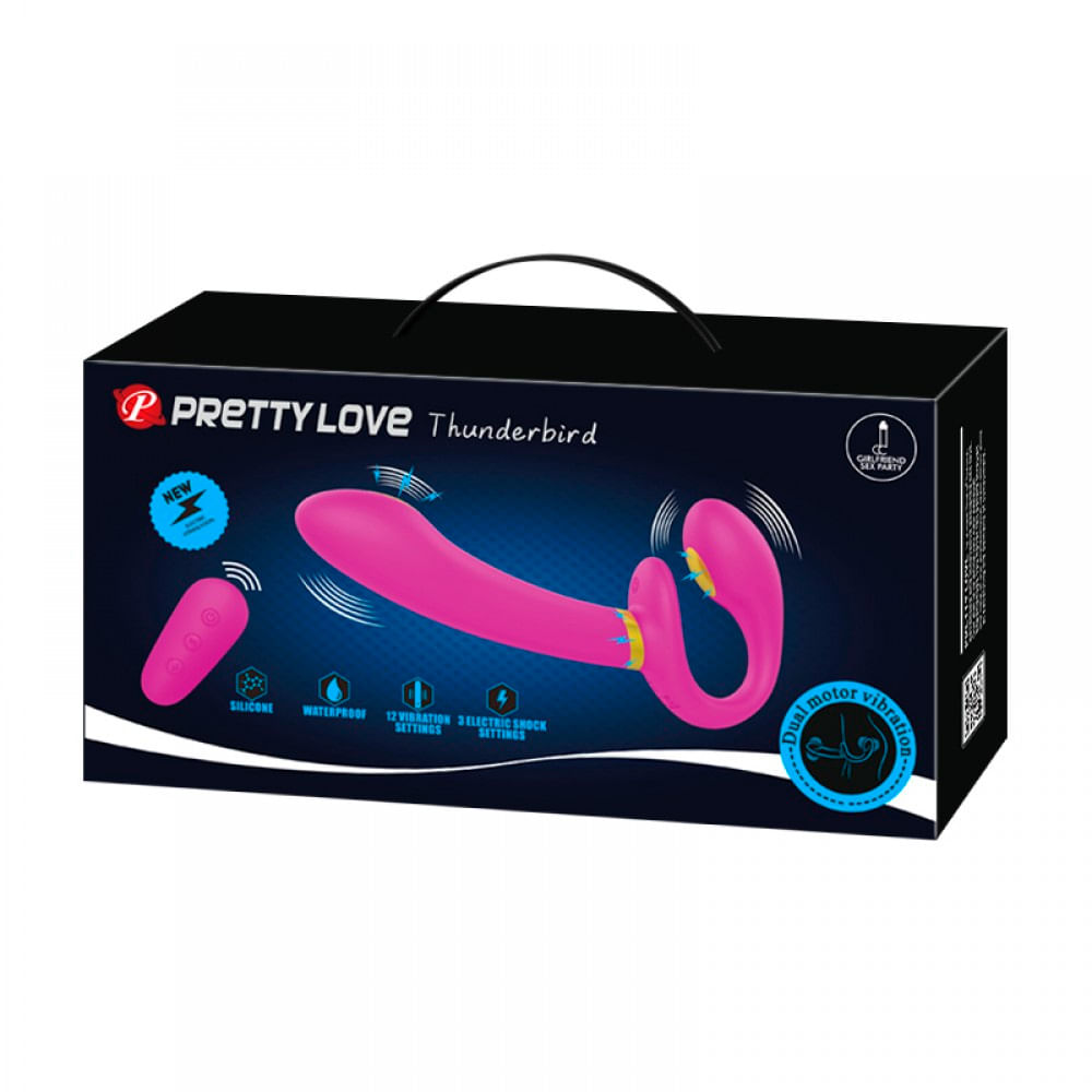Pretty Love Thunderbird Vibrador de Ponto G e Clitóris com Choque e 12 Funções de Vibração Vip Mix