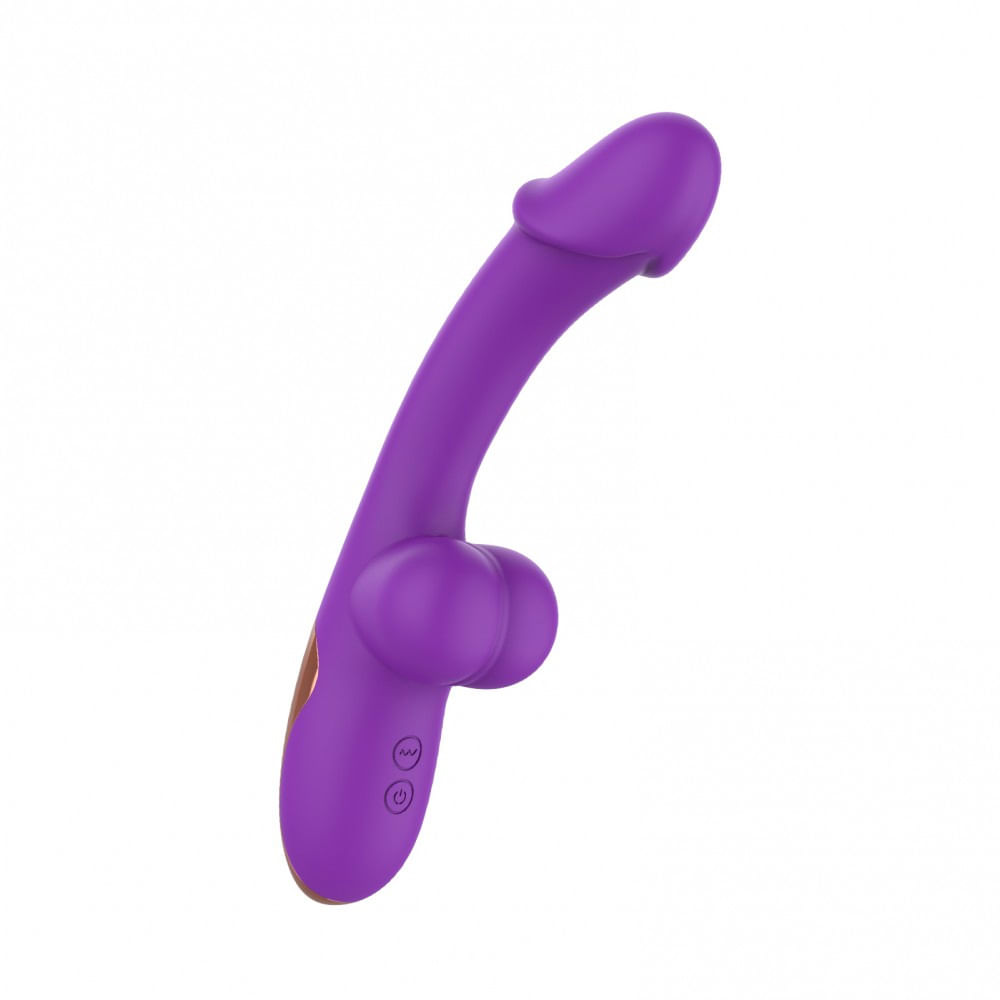 Vibrador Ponto G com Estimulador de Clitoris com 10 Modos de Vibração Vip Mix